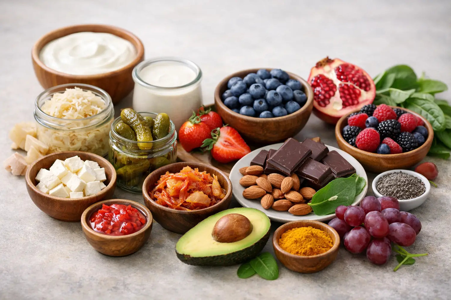 Foods Rich in Probiotics and Antioxidants