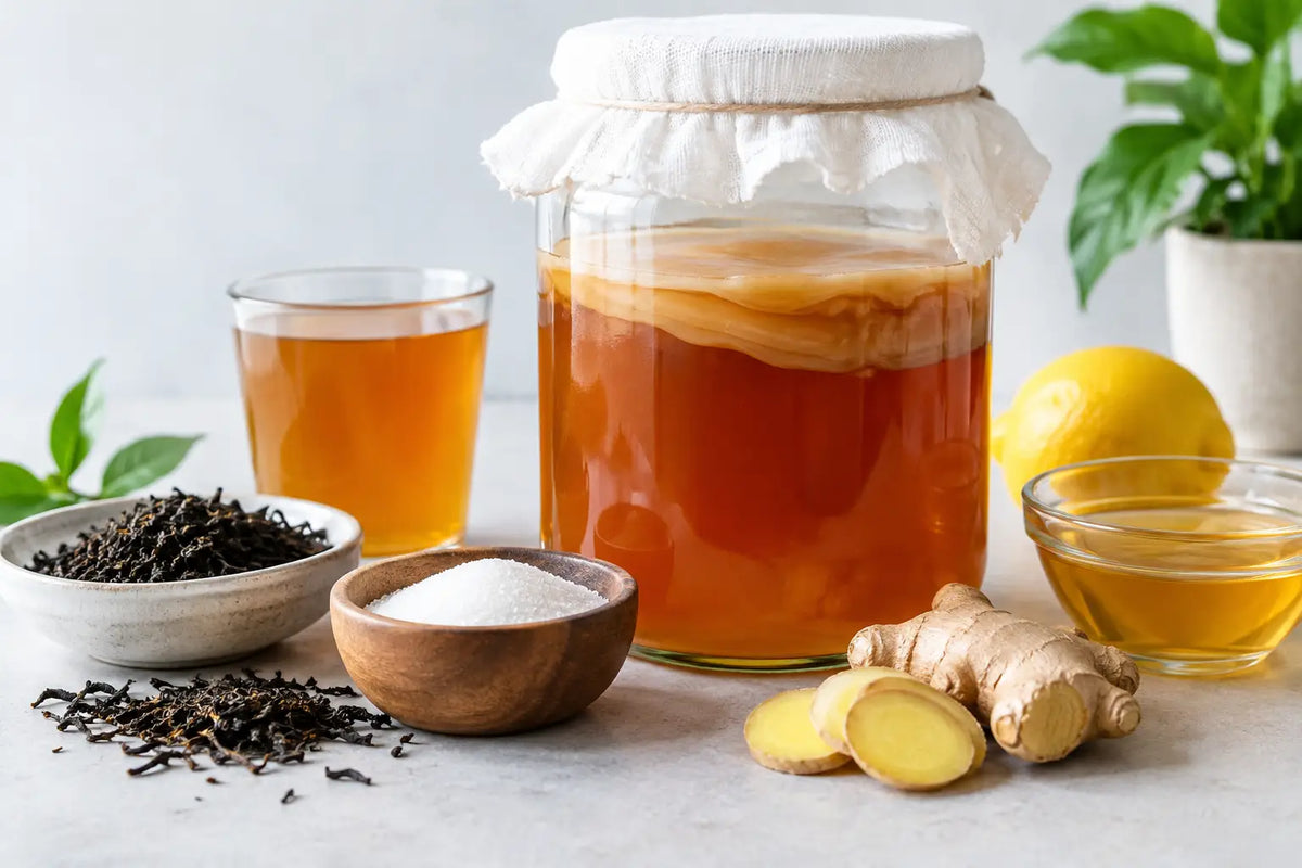 Fermented Tea Ingredients That Make Kombucha
