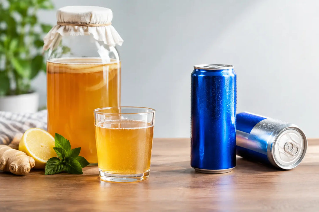 Kombucha Versus Energy Drinks: Which Fits Your Day?