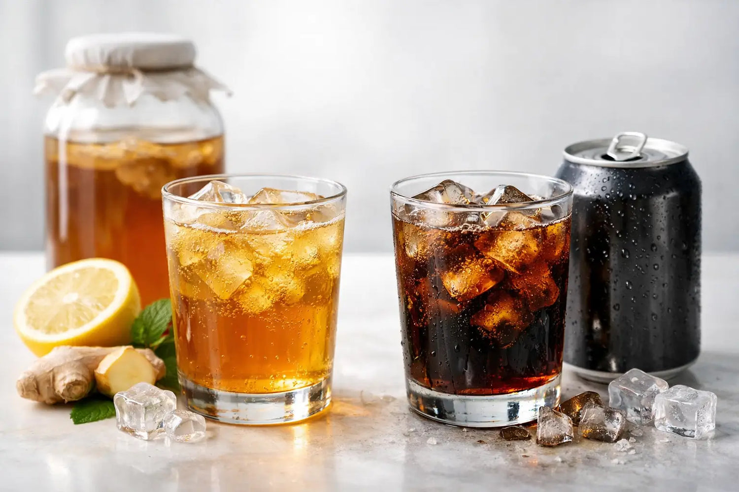 Kombucha Versus Soda for a Better Daily Fizz