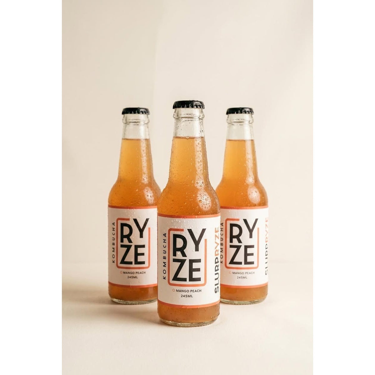 Mango Peach kombucha 3 bottles - RYZE