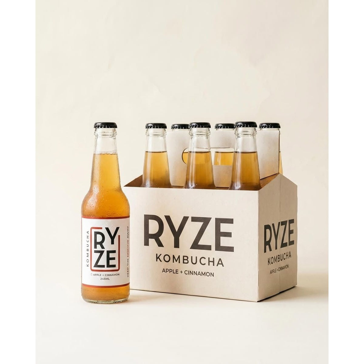 Apple Cinnamon kombucha 6-pack - RYZE